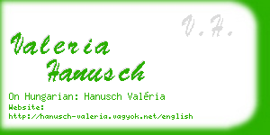 valeria hanusch business card